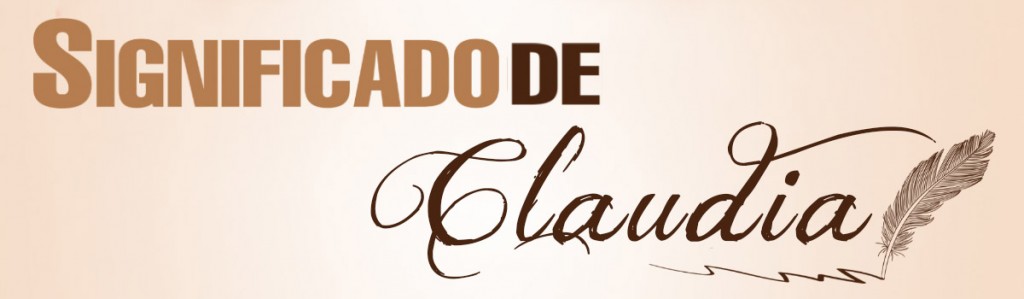 Significado de Claudia